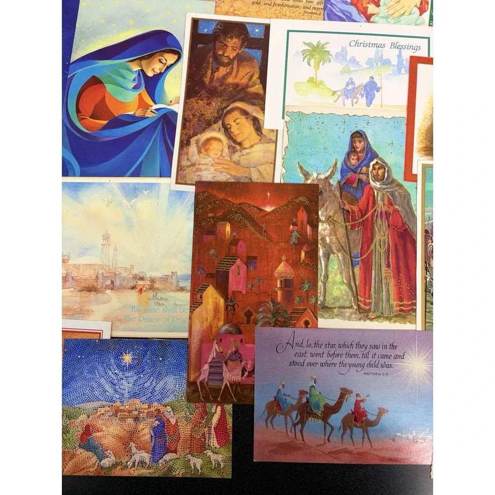 Vintage Christmas Cards Fronts ONLY for Scrapbooking Crafts Decoupage Lot of 50+